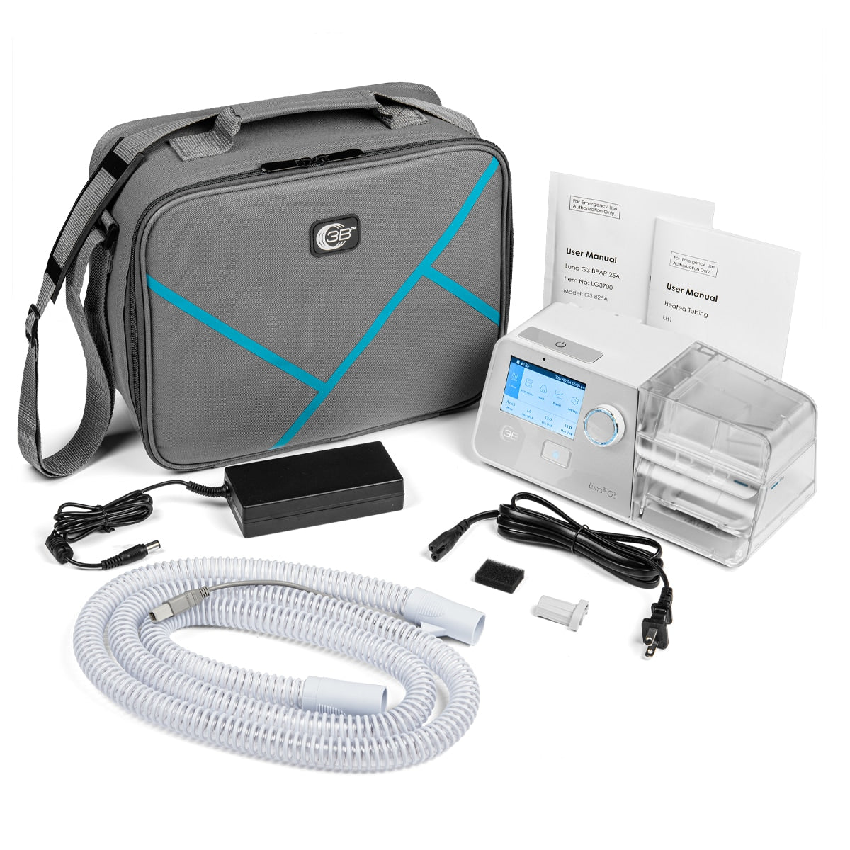 Luna G3 BPAP S/T 30VT+Integrated heated tubing + WiFi module for complex sleep apnea, central sleep apnea or mixed (obstructive and central) sleep apnea